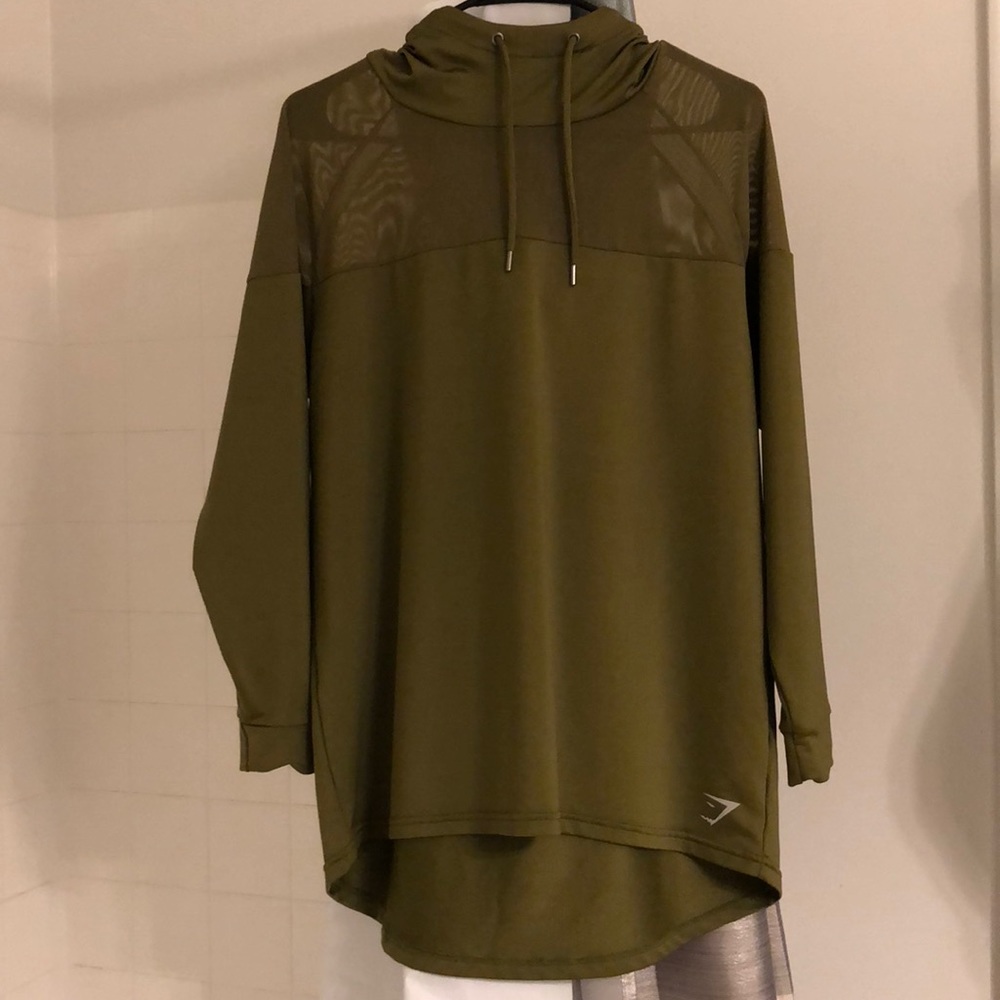 GYMSHARK Nikki Blackketter Surface Hoodie Olive S